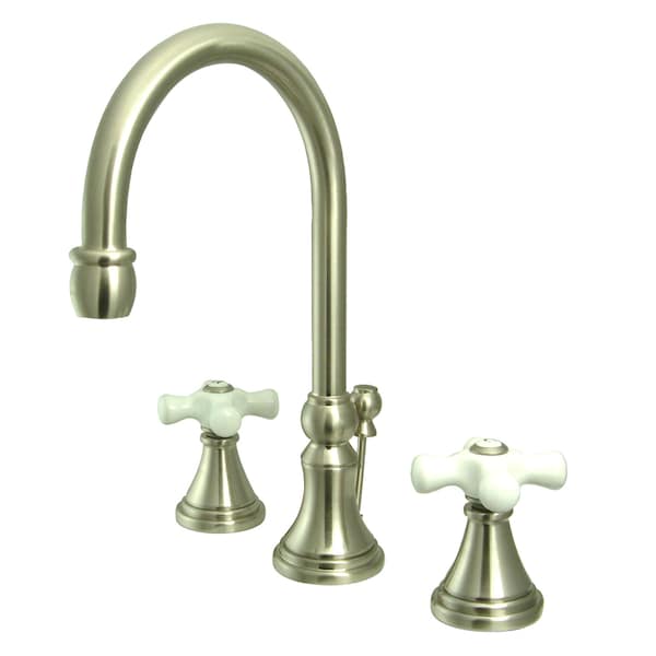 8" Widespread Bathroom Faucet, Brushed Nickel